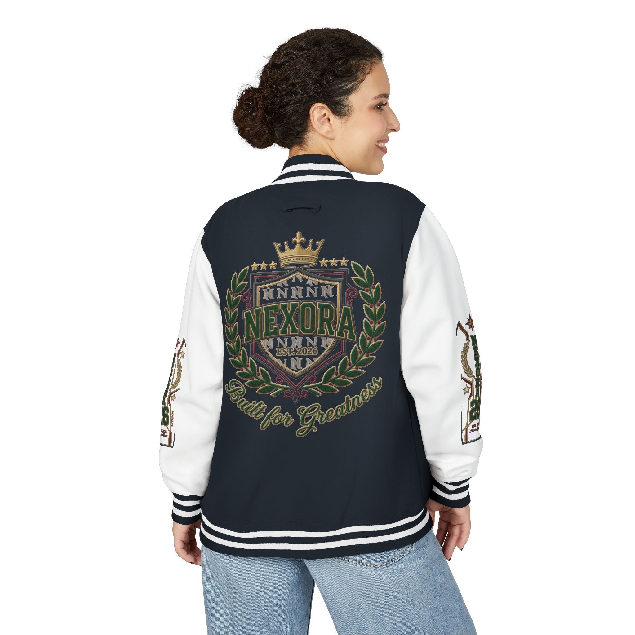 Nexora Crest Letterman Jacket