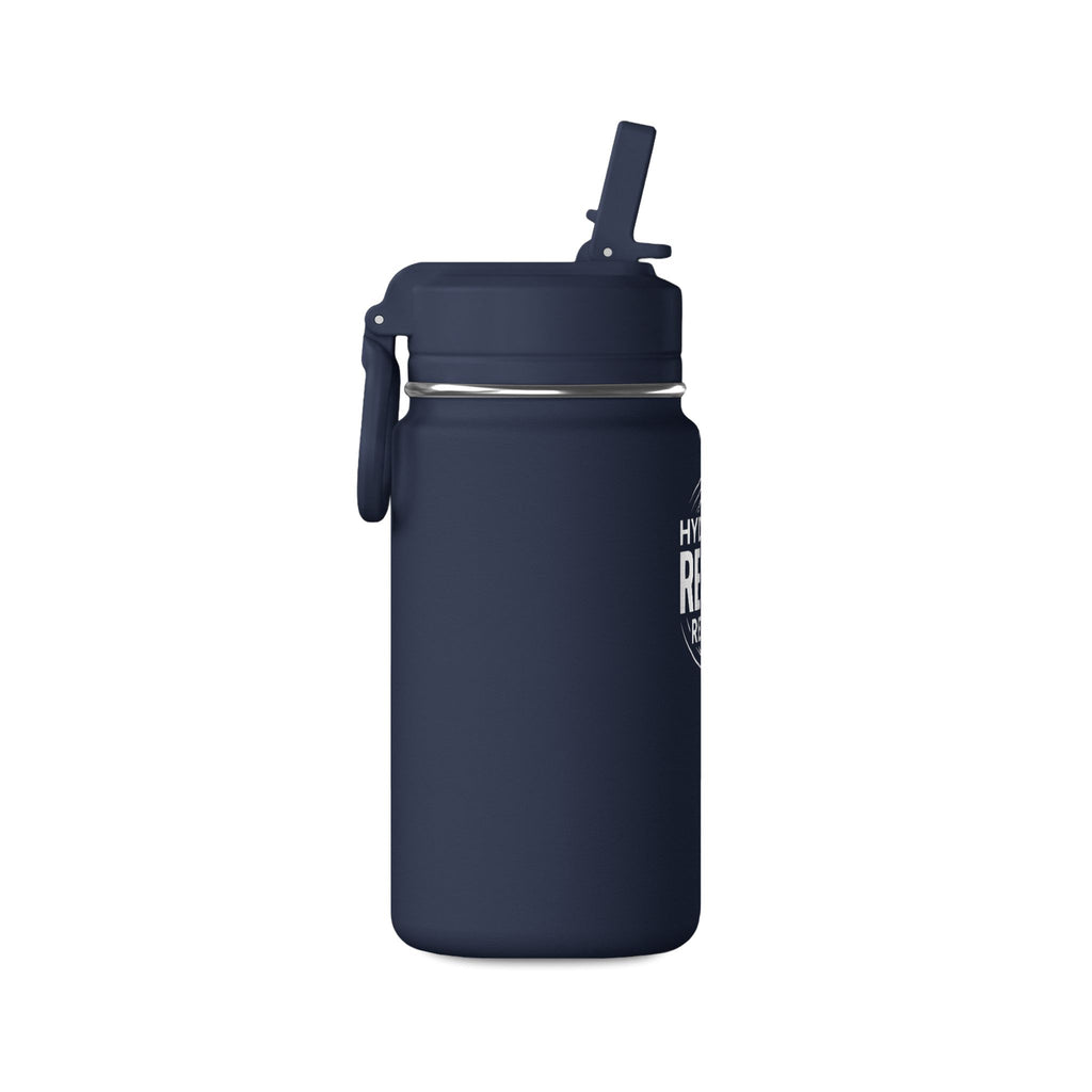 Mini Water Bottle — Pink ‘Hydrate. Reset. Repeat.’ 14oz Motivational Bottle