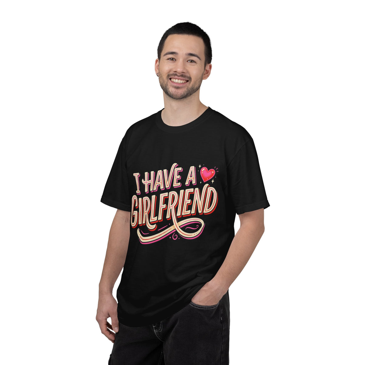 I Have A Girlfriend Graphic Tee — Cute Retro Heart Pride T-Shirt