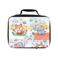 Cute Woodland & Safari Kids Lunch Bag — Fox, Elephant & Bunny Insulated Bento Tote
