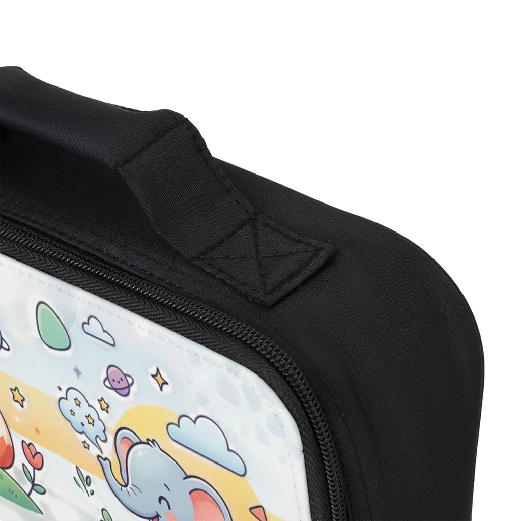 Cute Woodland & Safari Kids Lunch Bag — Fox, Elephant & Bunny Insulated Bento Tote