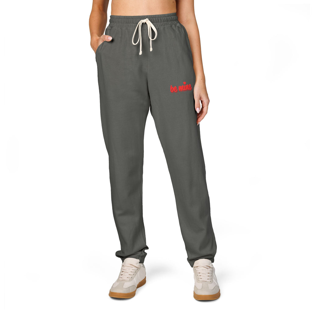 Embroidered 'Loser' Joggers — Garment-Dyed Fleece Sweatpants