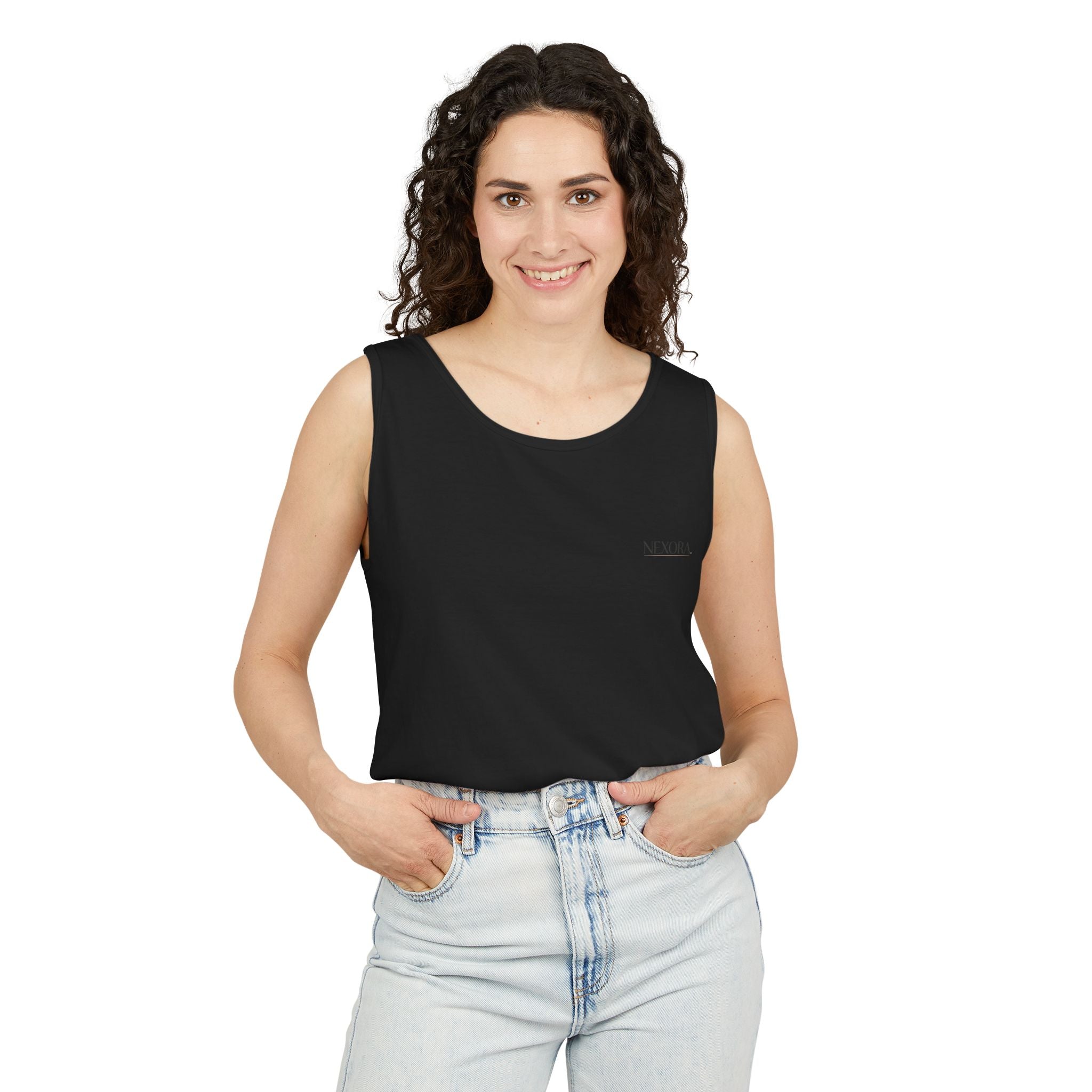 Minimal 'Nirvana' Chest Logo Tank Top