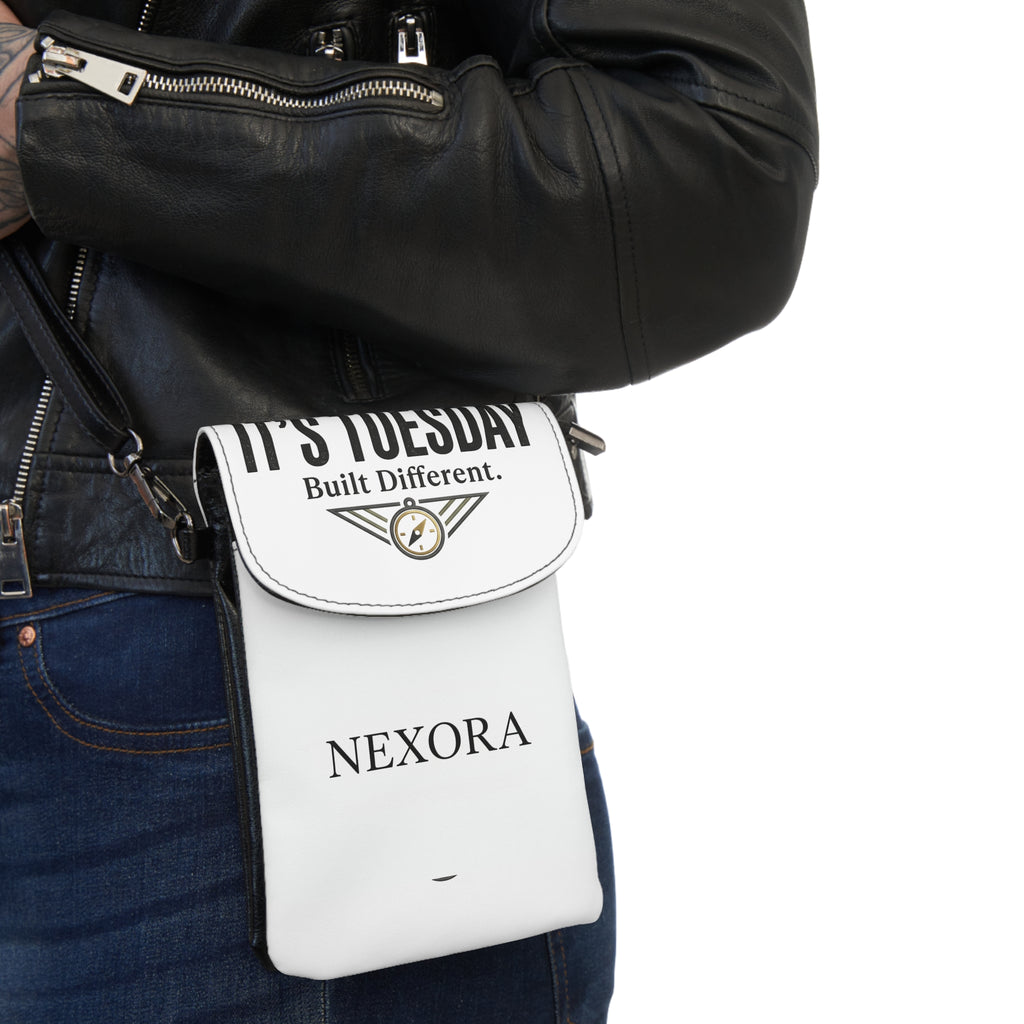 Phone Wallet Crossbody — "It’s Tuesday Built Different" Small Cell Phone Wallet