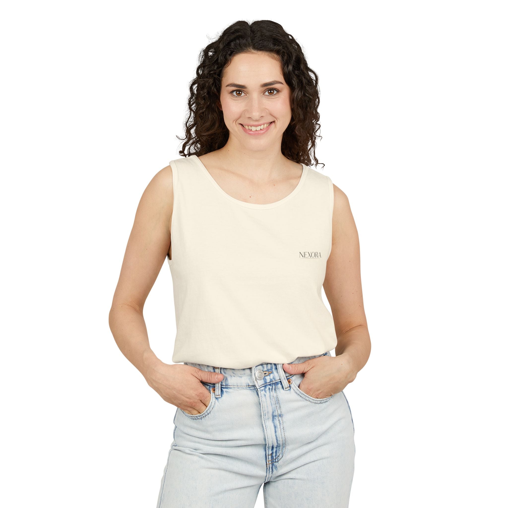 Minimal 'Nirvana' Chest Logo Tank Top