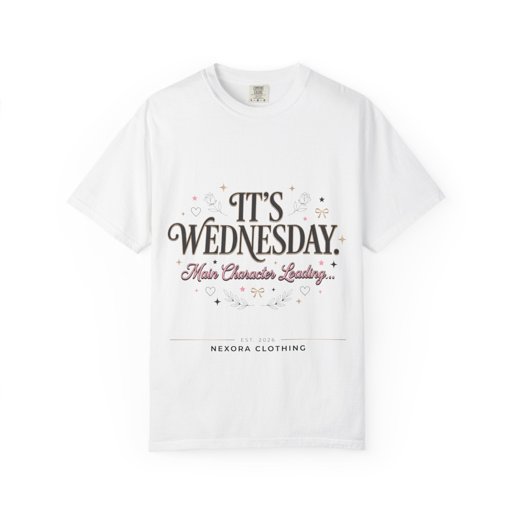 T-Shirt — "It's Wednesday" Main Character Energy Graphic Tee