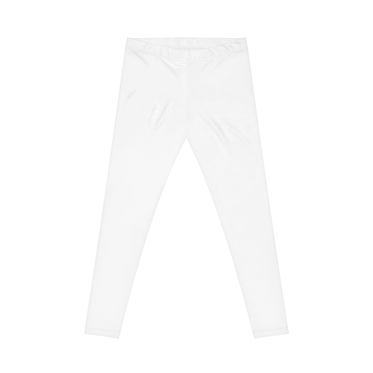 KC ERA Women's Casual Leggings — White All-Over Print Athletic Leggings
