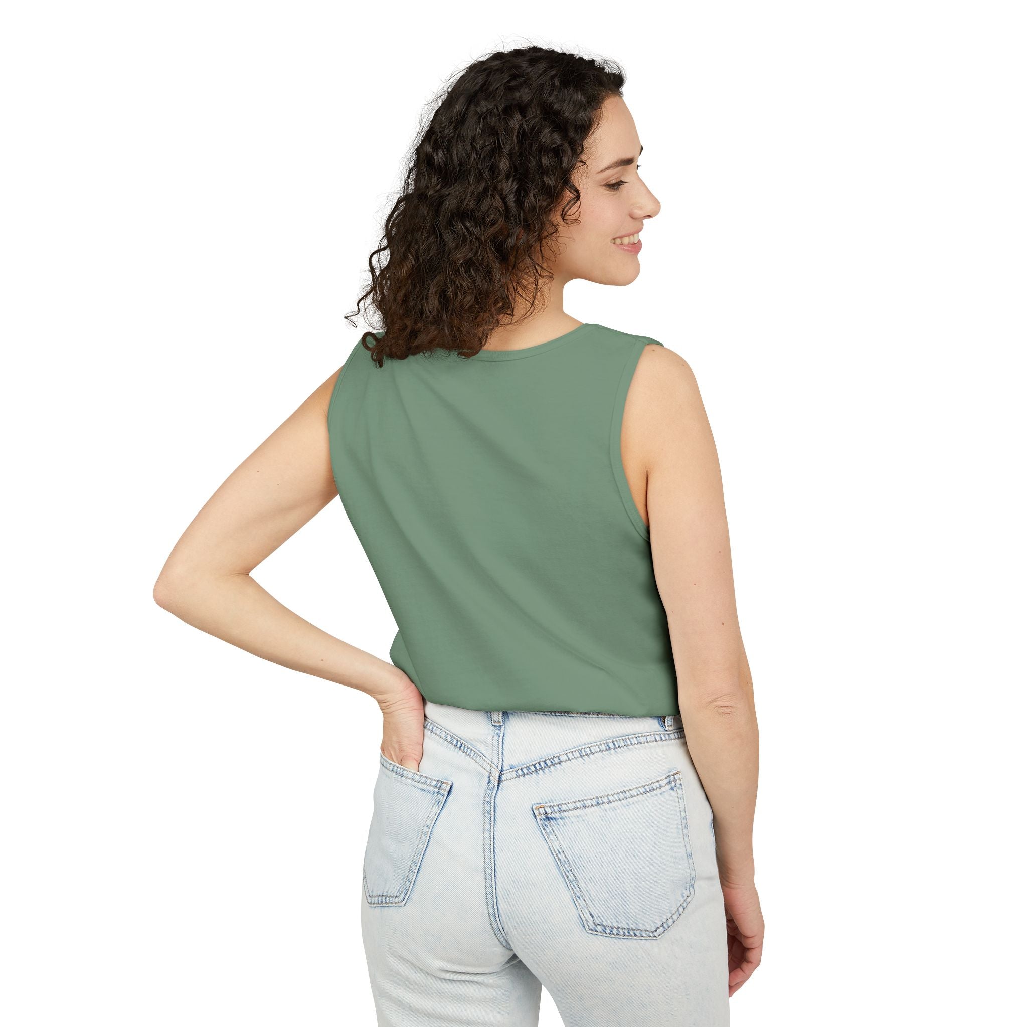 Minimal 'Nirvana' Chest Logo Tank Top