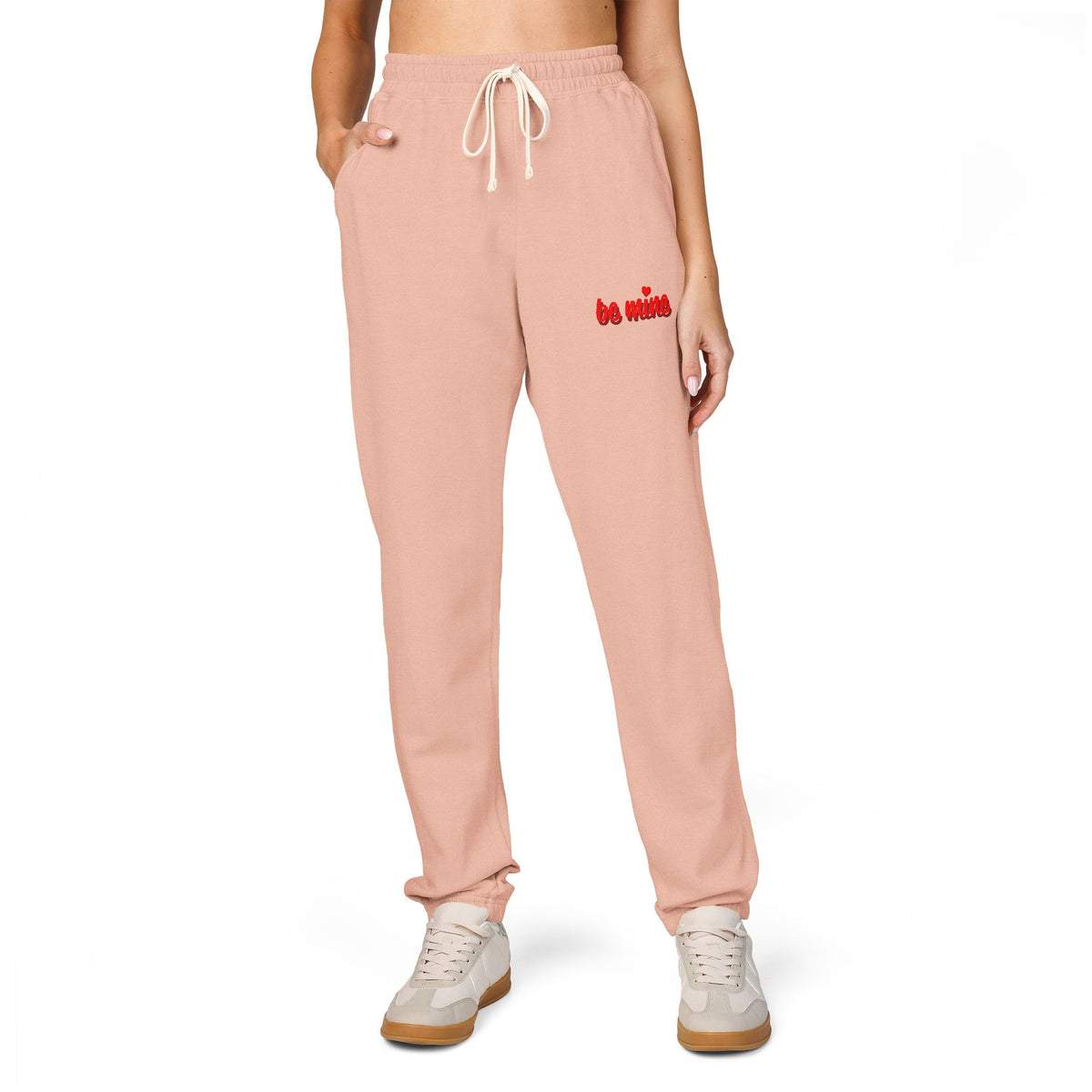 Embroidered 'Loser' Joggers — Garment-Dyed Fleece Sweatpants