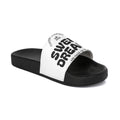 Sweet Dreams Slide Sandals — Women's Cozy Black & White Pool Slides