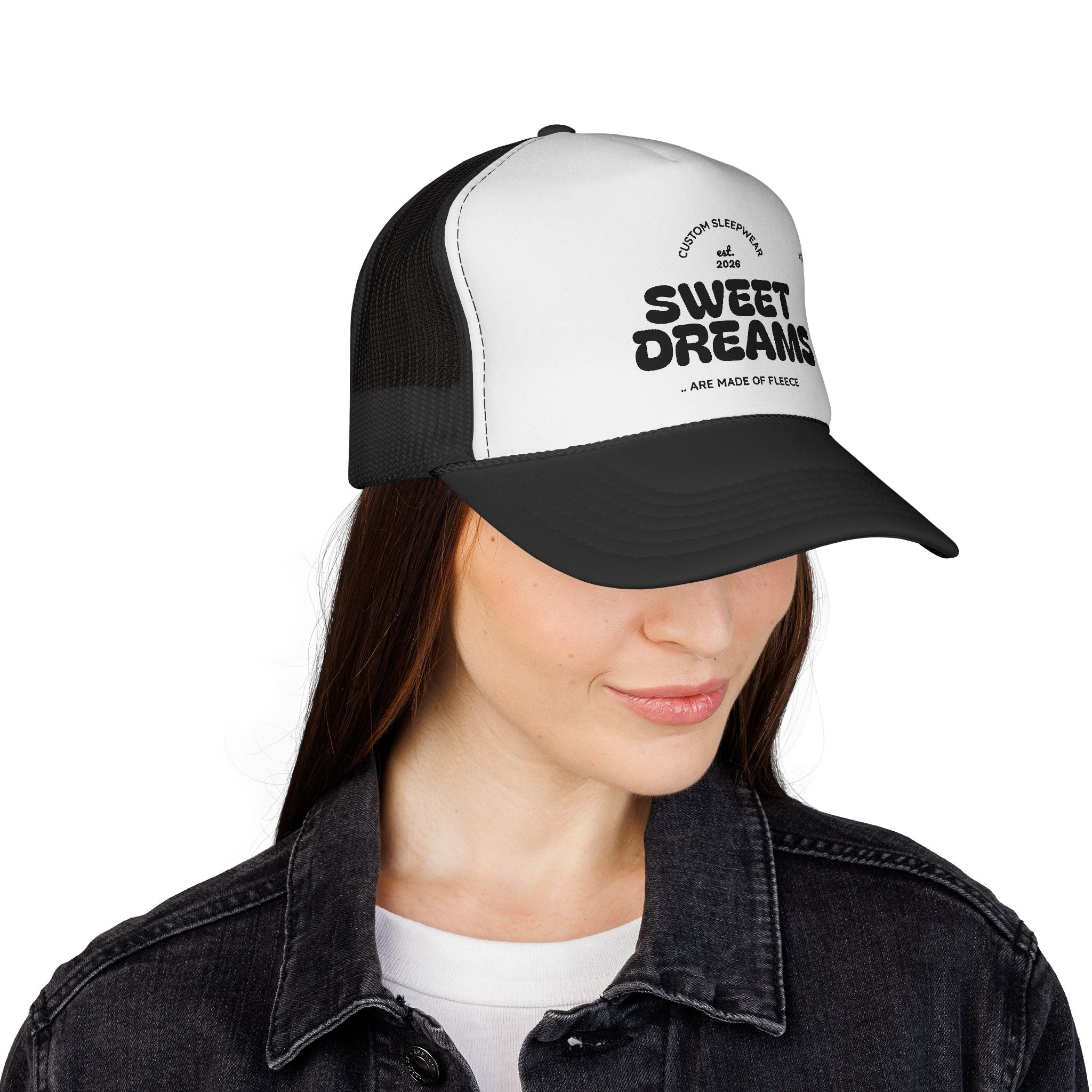 Sweet Dreams Trucker Cap — Retro Sleep Vibes Mesh Hat