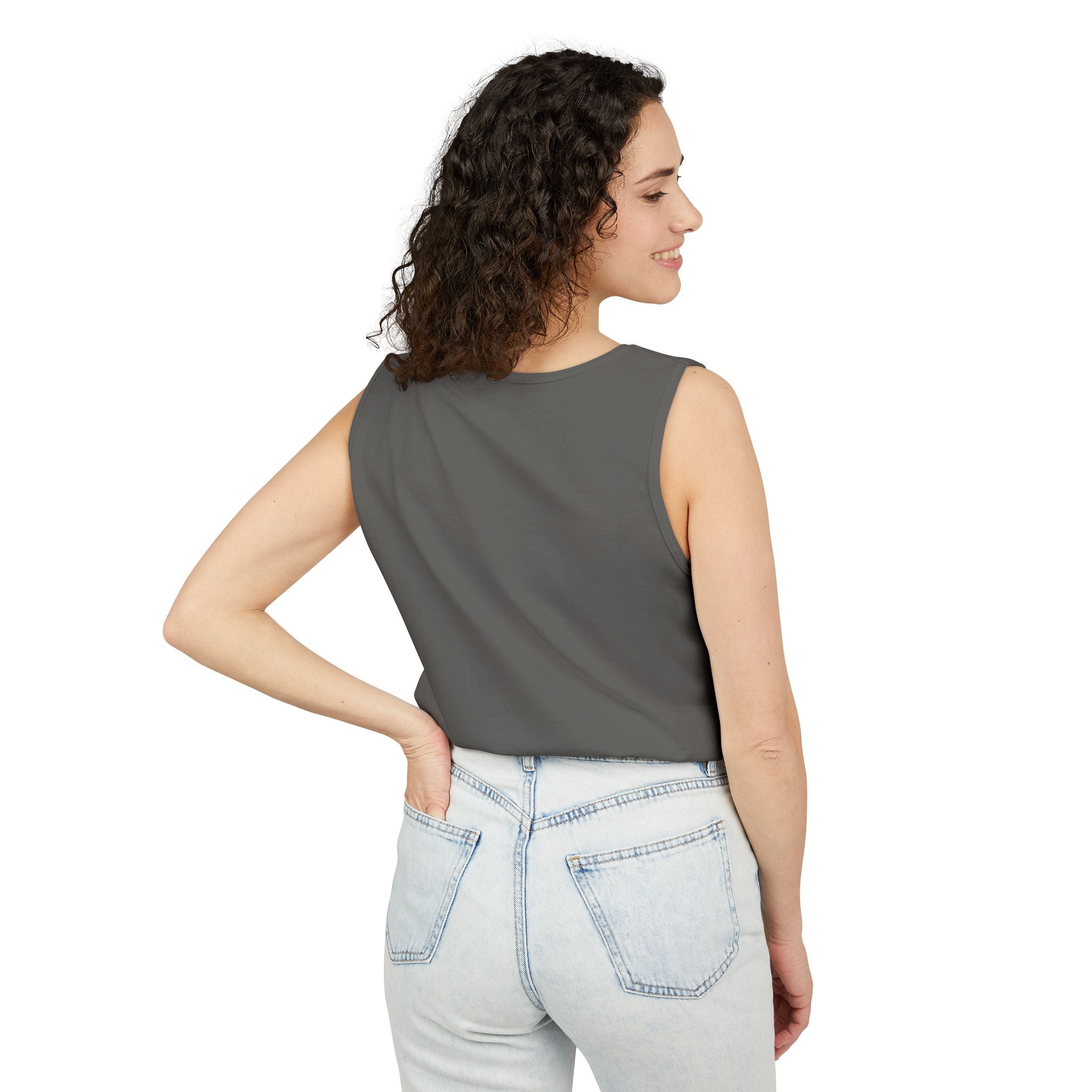 Minimal 'Nirvana' Chest Logo Tank Top