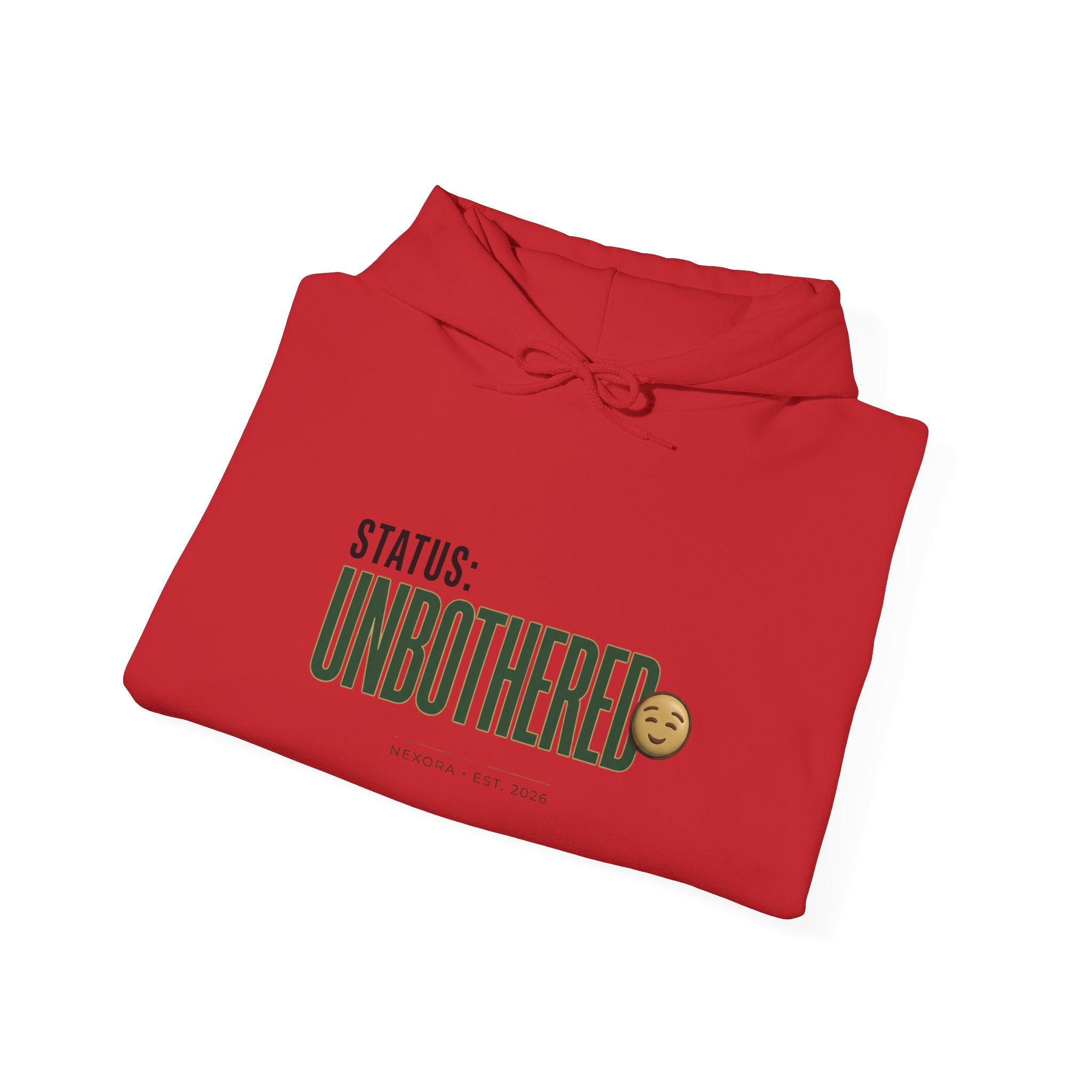Hoodie — "Status: Unbothered" Front + "Dream. Create. Become." Back Graphic Hoodie