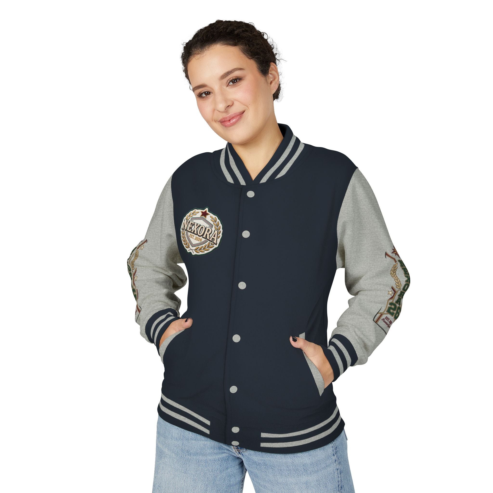 Nexora Crest Letterman Jacket