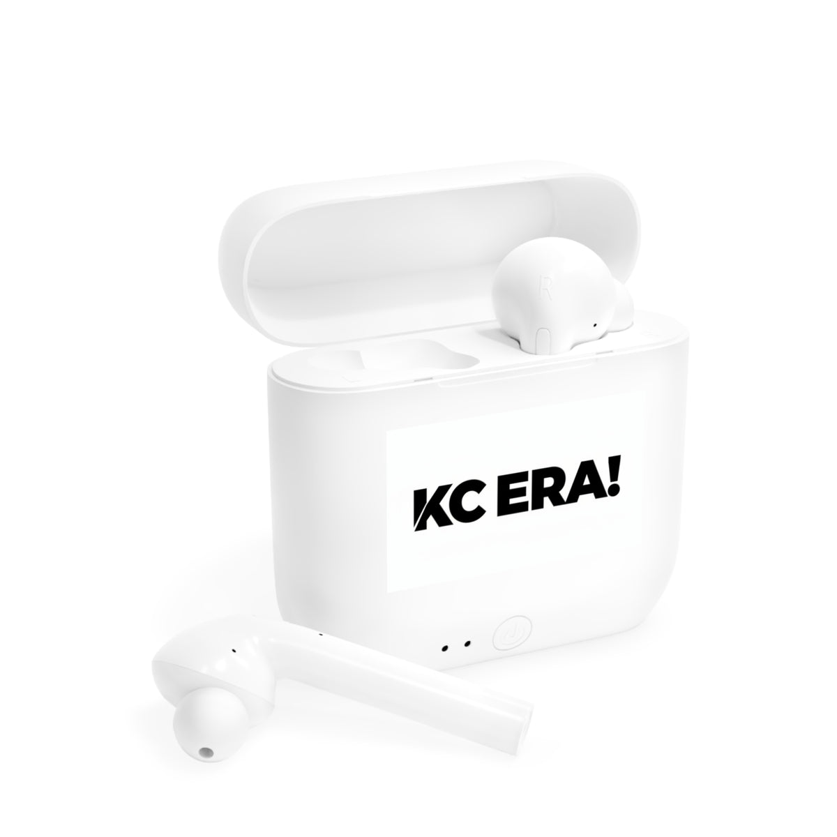 KC ERA! Wireless Earbuds Case — Bold Black Logo Charging Case