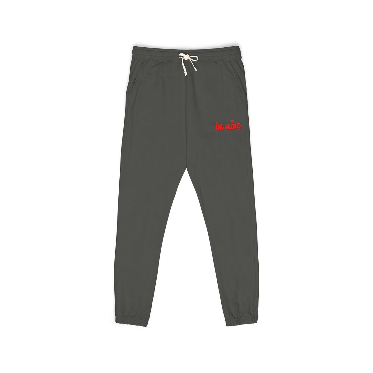 Embroidered 'Loser' Joggers — Garment-Dyed Fleece Sweatpants