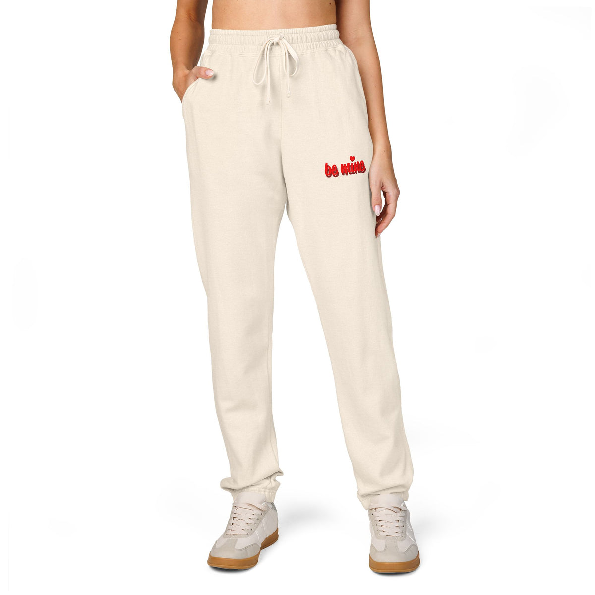 Embroidered 'Loser' Joggers — Garment-Dyed Fleece Sweatpants