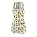 Avocado Pattern Racerback Dress – Fun Fruit Print Summer Dress