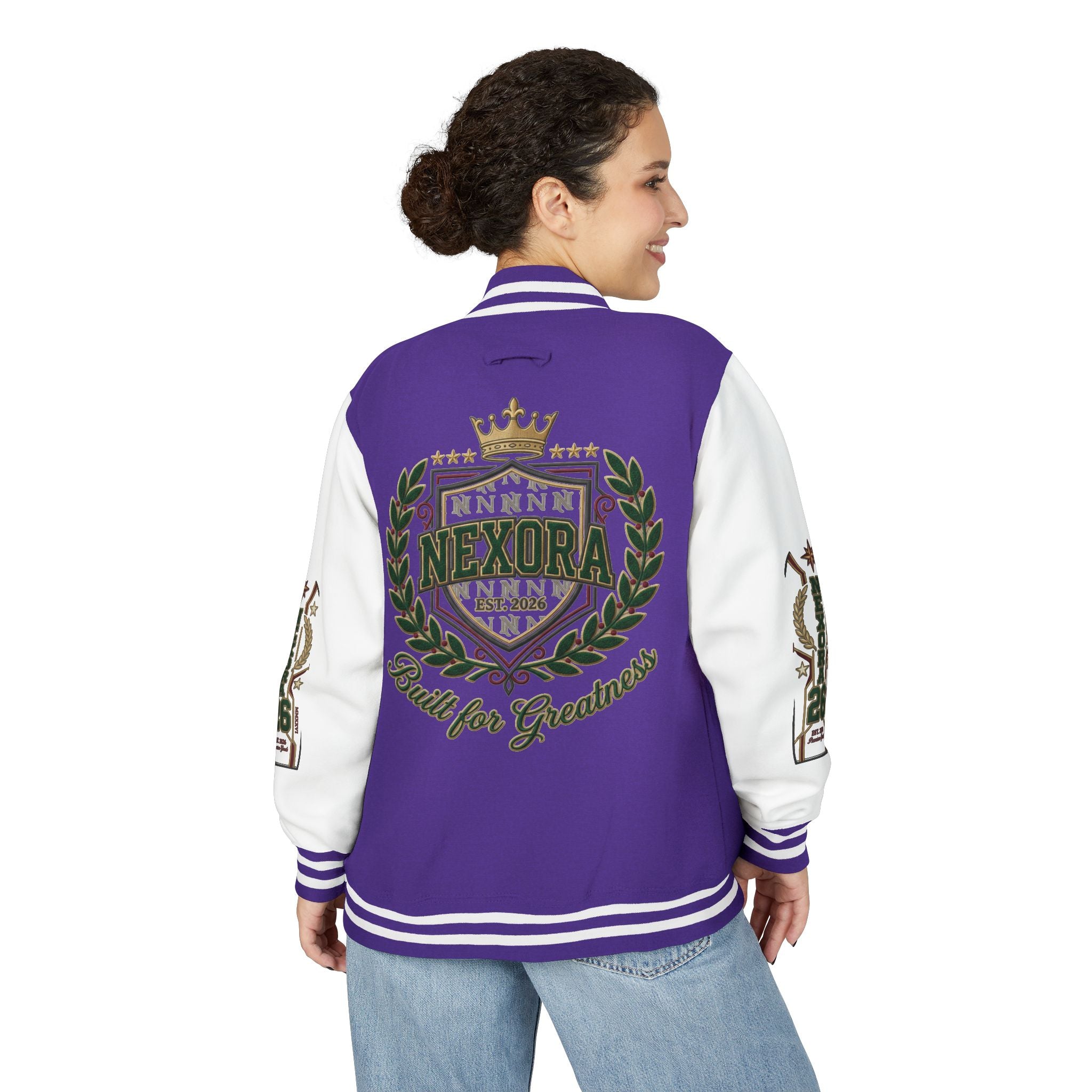 Nexora Crest Letterman Jacket