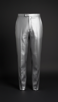 Brushed Silver Tailored Trousers