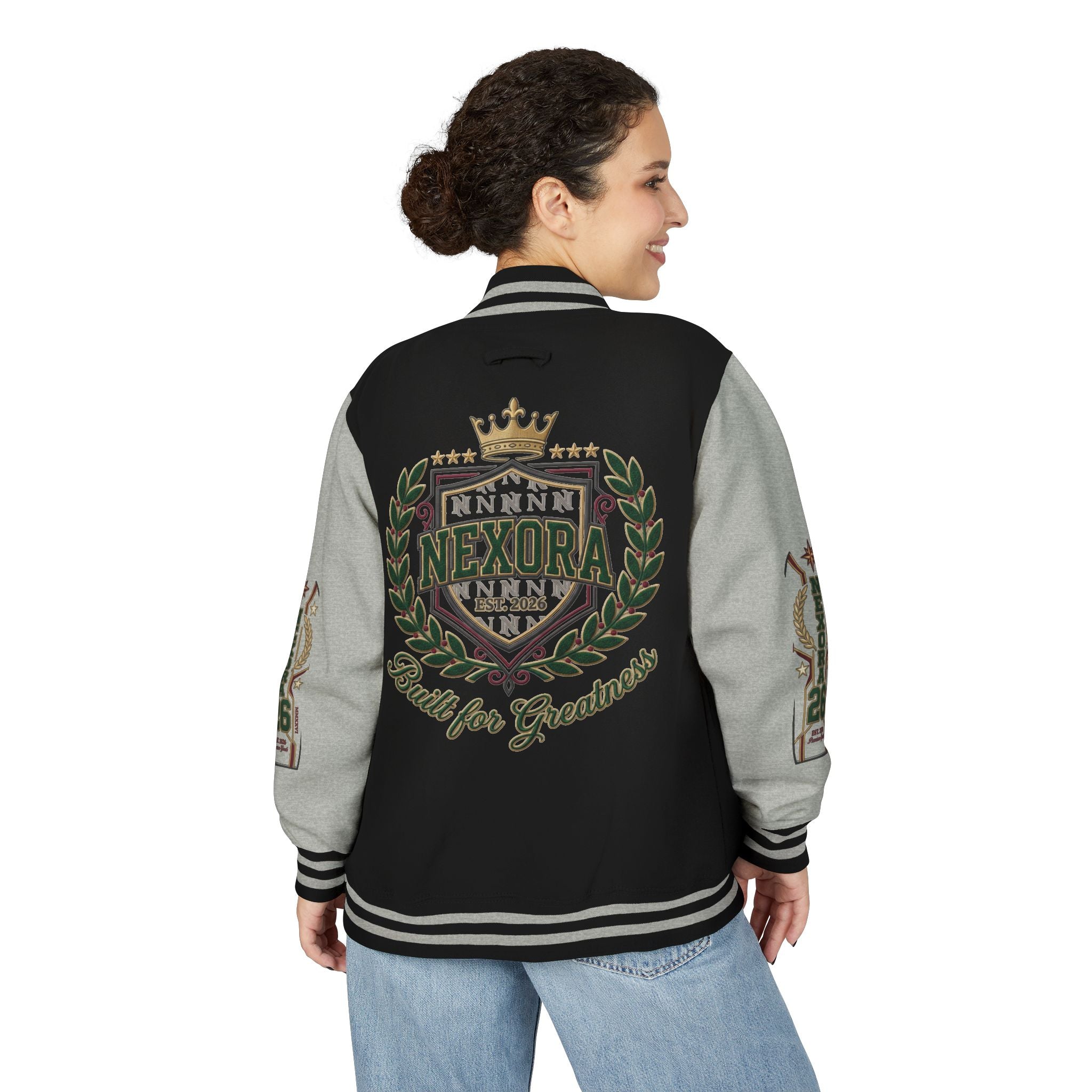 Nexora Crest Letterman Jacket