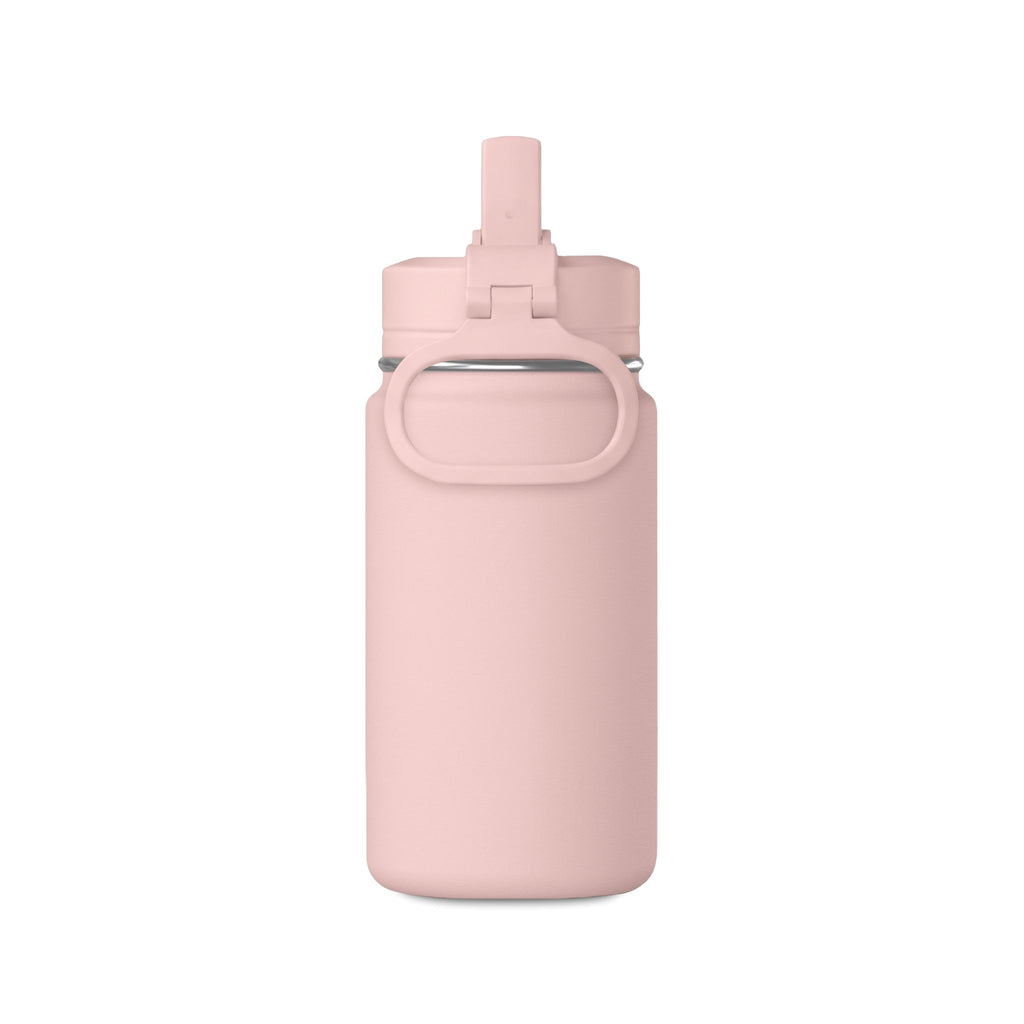 Mini Water Bottle — Pink ‘Hydrate. Reset. Repeat.’ 14oz Motivational Bottle