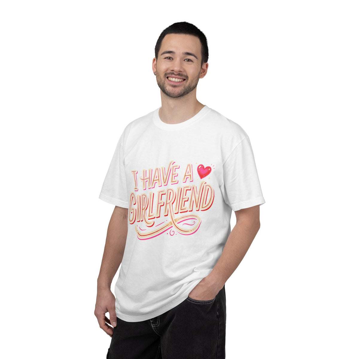 I Have A Girlfriend Graphic Tee — Cute Retro Heart Pride T-Shirt