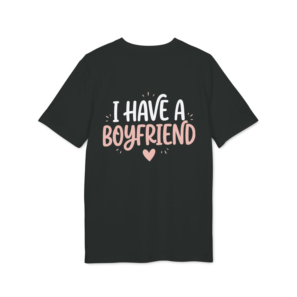 I Have a Girlfriend Graphic T-Shirt — Retro Pink Heart Typography