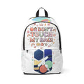 Don't Touch My Bag Backpack — Cute Pastel Emoji Graphic School Bag