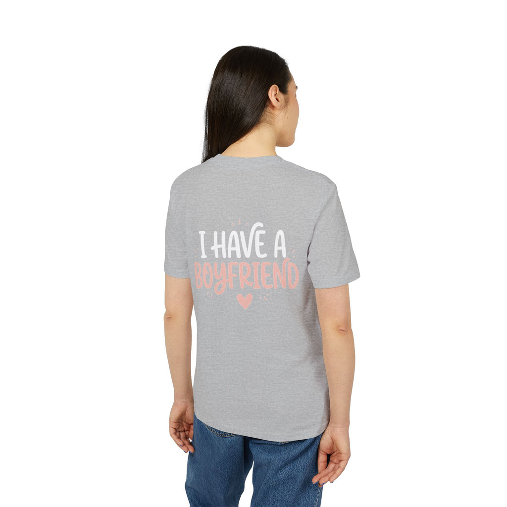 I Have a Girlfriend Graphic T-Shirt — Retro Pink Heart Typography