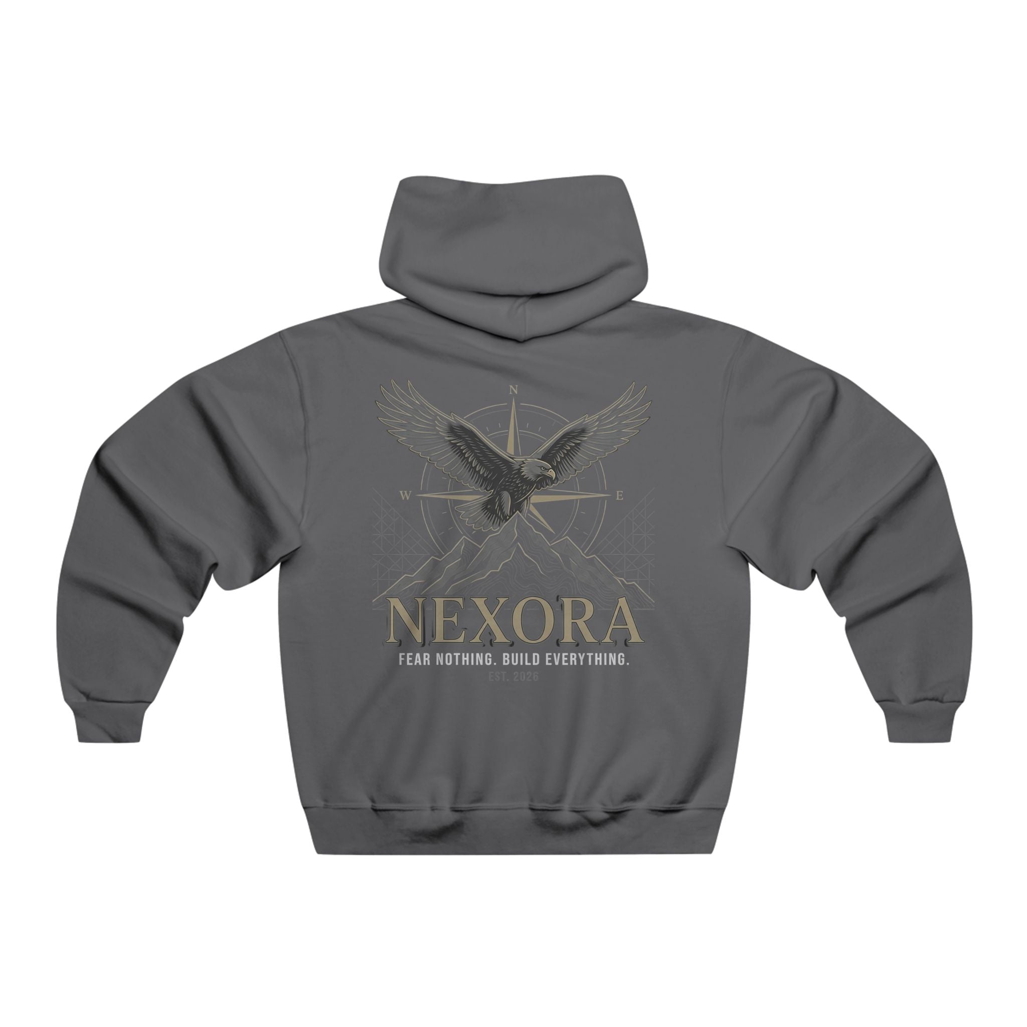 Hoodie — Nexora Eagle Compass Logo Pullover