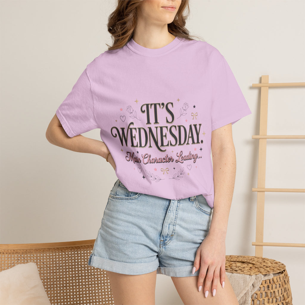 T-Shirt — "It's Wednesday" Main Character Energy Graphic Tee