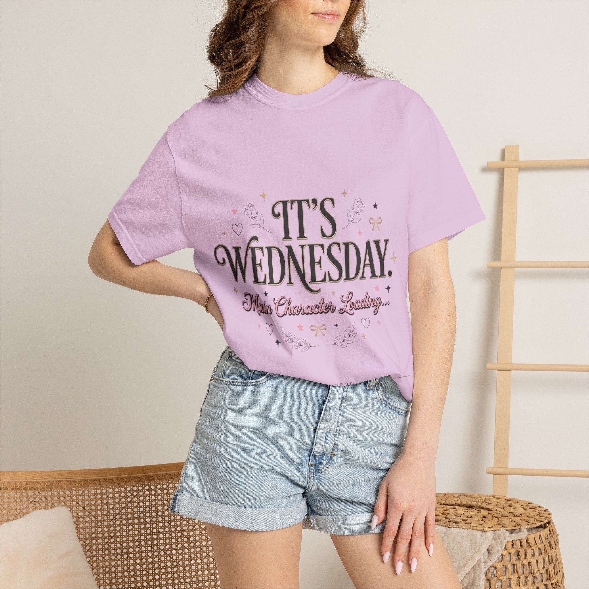 T-Shirt — "It's Wednesday" Main Character Energy Graphic Tee