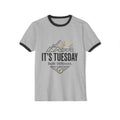 It's Tuesday Ringer T-Shirt — Built Different Retro Mountain Graphic