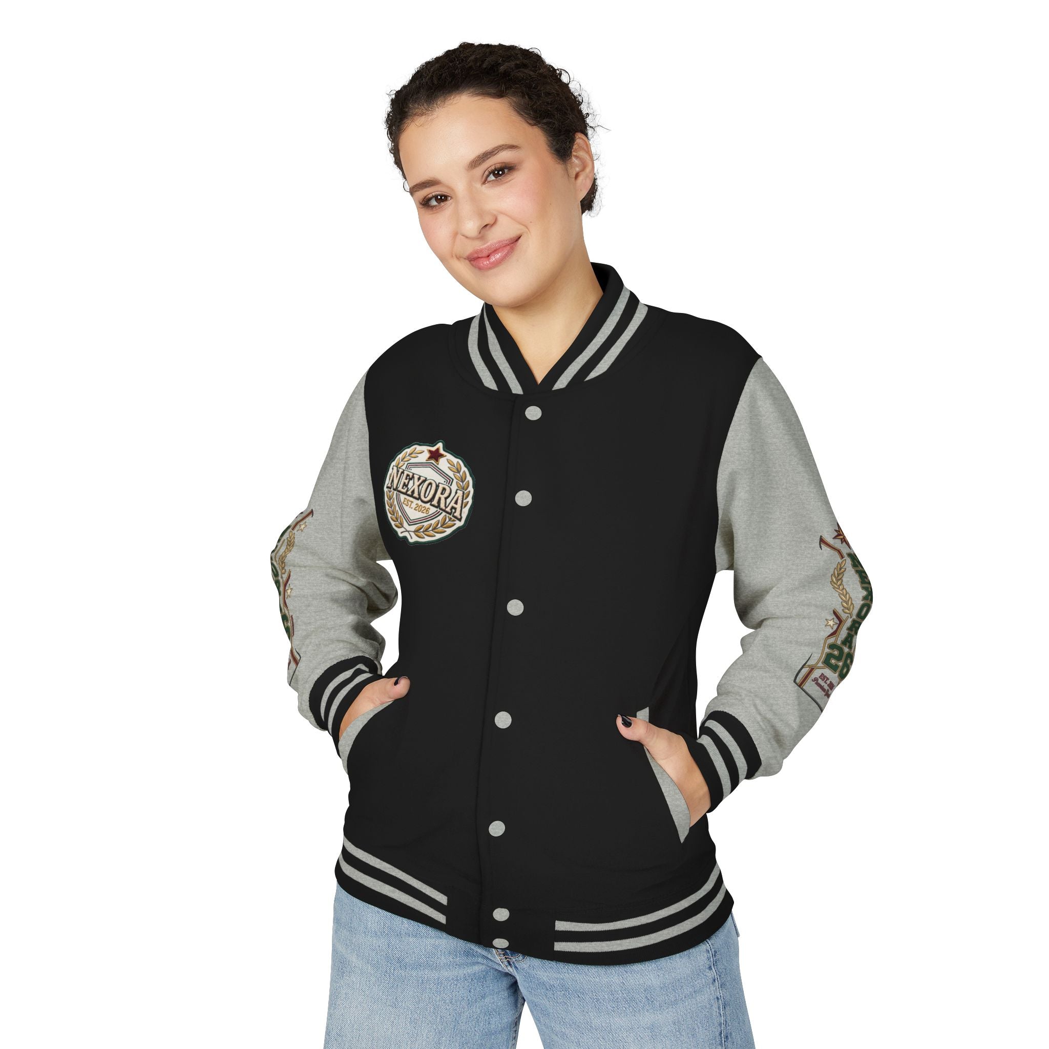 Nexora Crest Letterman Jacket