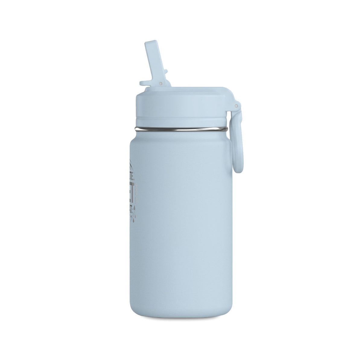 Mini Water Bottle — Pink ‘Hydrate. Reset. Repeat.’ 14oz Motivational Bottle